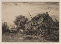 St G 202
<br/>
Waterput bij een boerderij
<br/>
<em>Delatre, Auguste (1822-1907)</em>